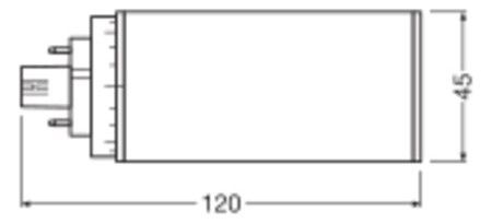 Ledvance DULUX LED T/E HF&AC MAINS V 7W 830 GX24Q-2 720lm Ersatz f.KLLni 4p EVG