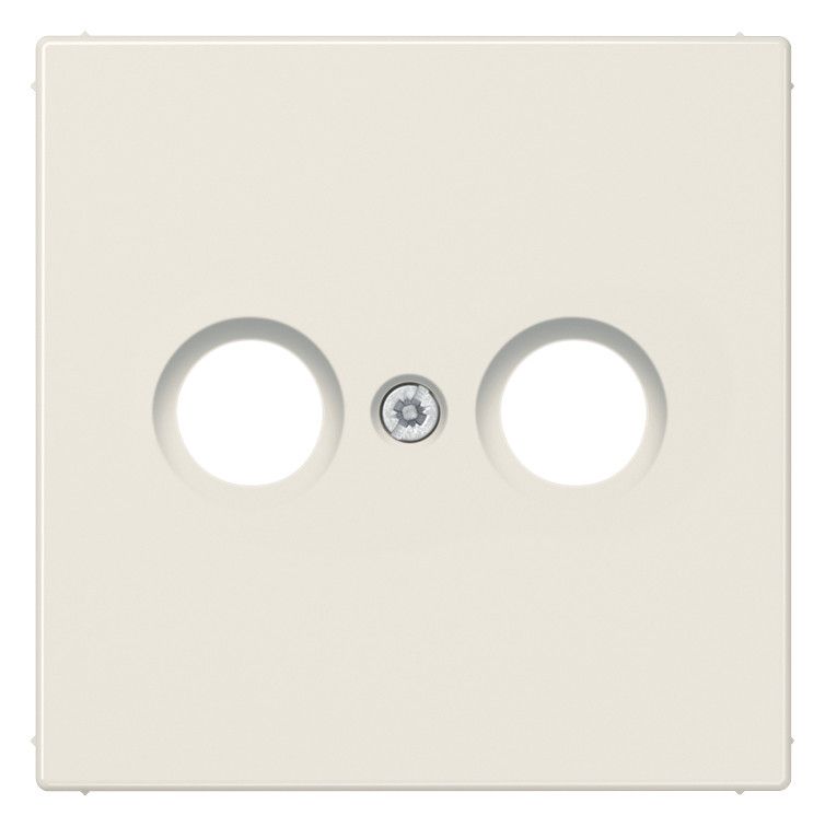 Jung LS990TV Abdeckung 2Loch f.Antennen-Steckdose weiß