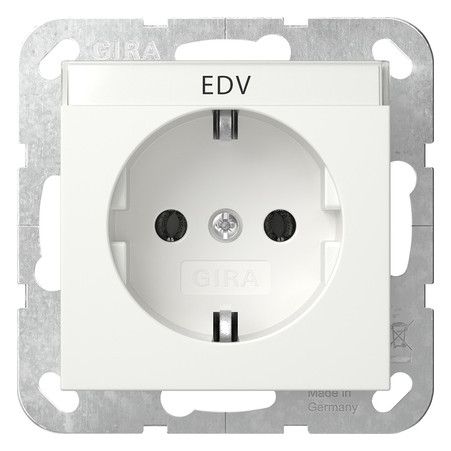 GIRA 445703 SCHUKO-Steckdose BSF System 55 Reinweiß glänzend