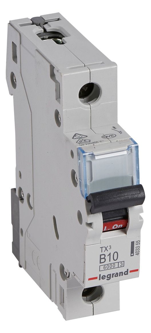 Legrand 403355 TX3 LS-Schalter B 10A 1-polig 6kA 230/400VAC 1TE