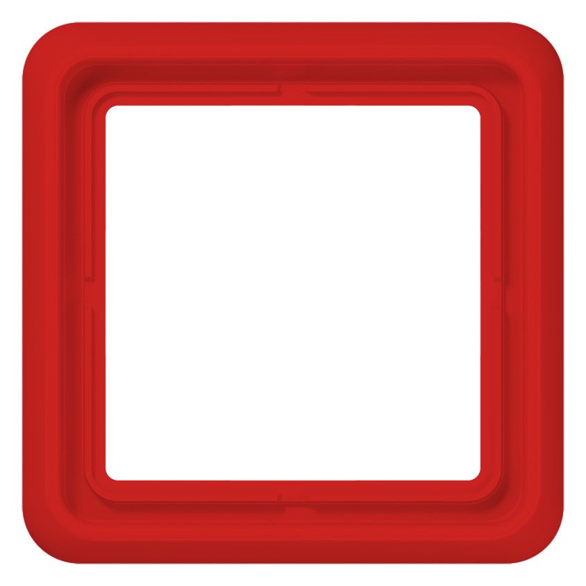 Jung CD581GLRT Rahmen 1fach 81x81mm rot