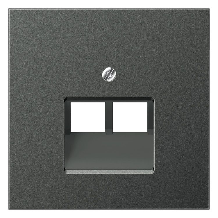 Jung AL2969-2UAAN Abdeckung f.IAE/UAE 2x8polig LS Aluminium anthrazit