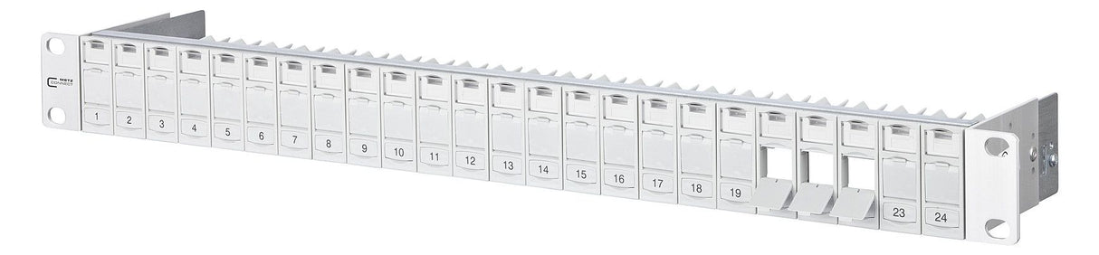 Metz 130920-00-E Modul 19z Modulträger 1HE 24 Port lichtgrau unbestückt