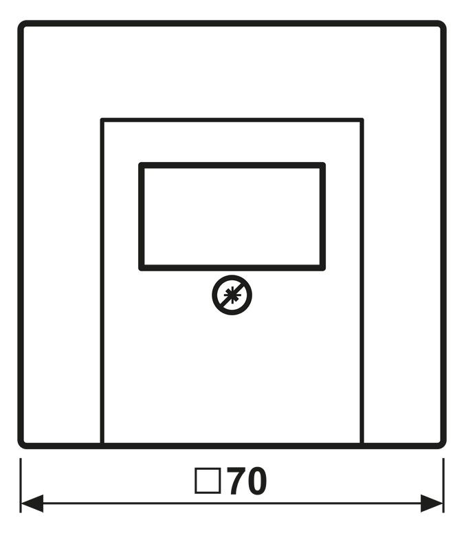 Jung LS969TLG Abdeckung f.TAE lichtgrau TAE-Fernmelde-Anschlussdose und Kombinat