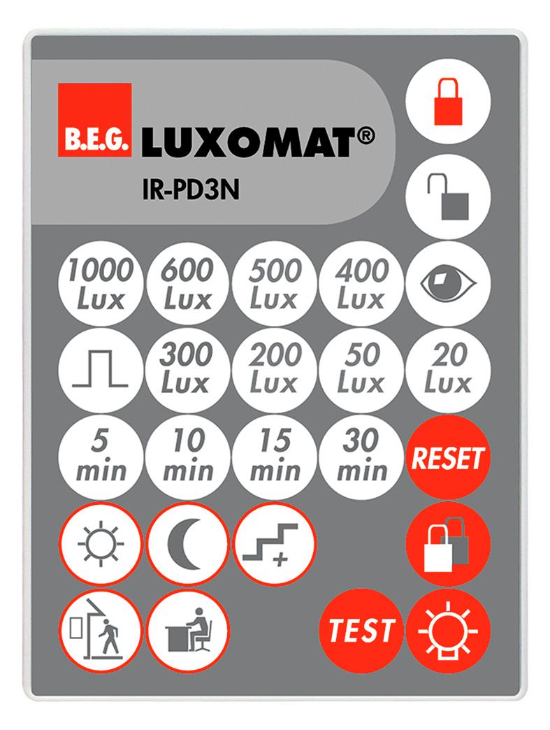BEG 92105 IR-PD3N Fernbedienung LUXOMAT