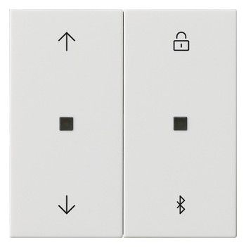 GIRA 536703 S3000 Jalousie-/Schaltuhr BT Pfeile System 55 Reinweiß glänzend