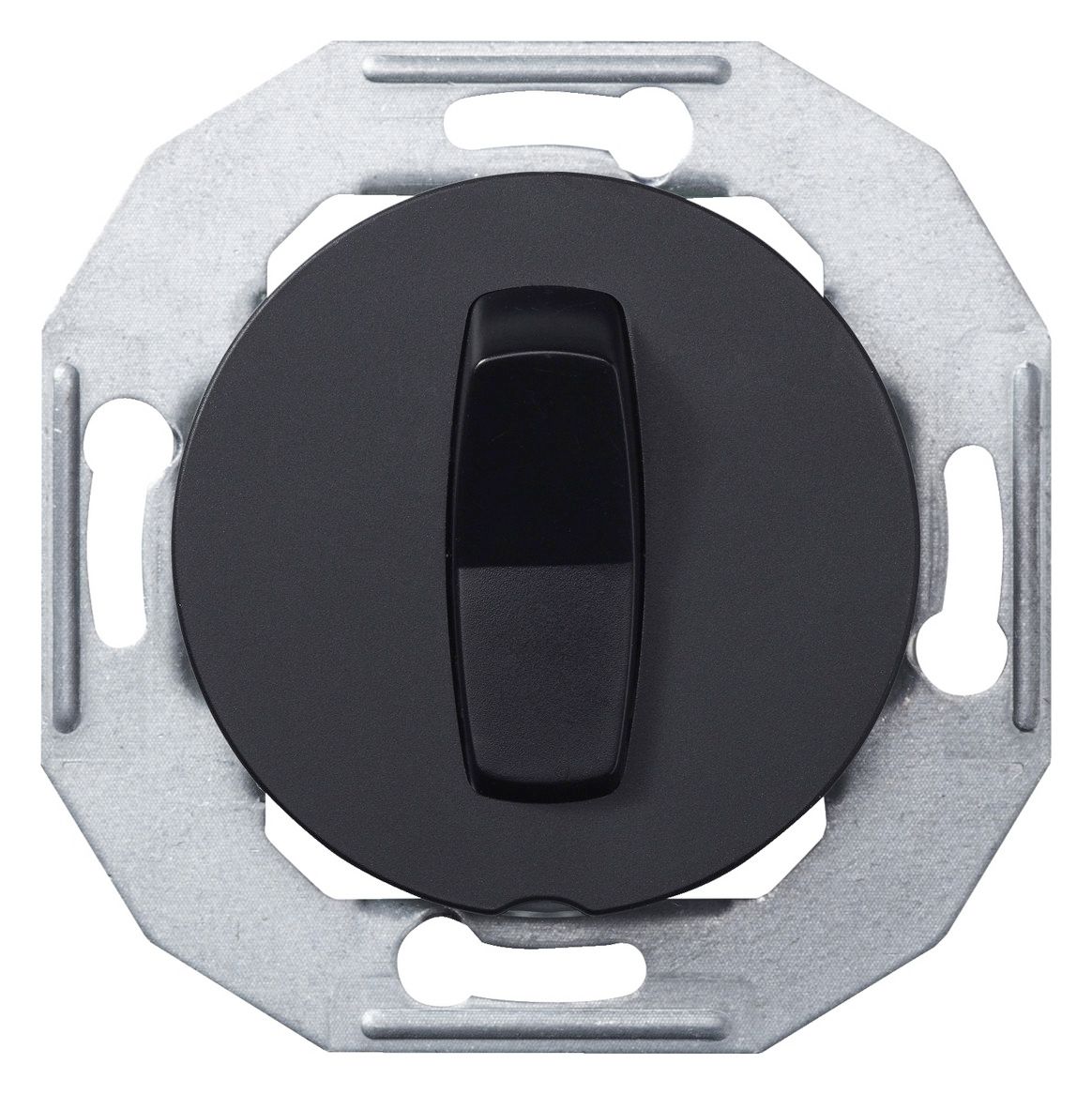 Elso WDE011202 Taster mit Zentralplatte Schwarz