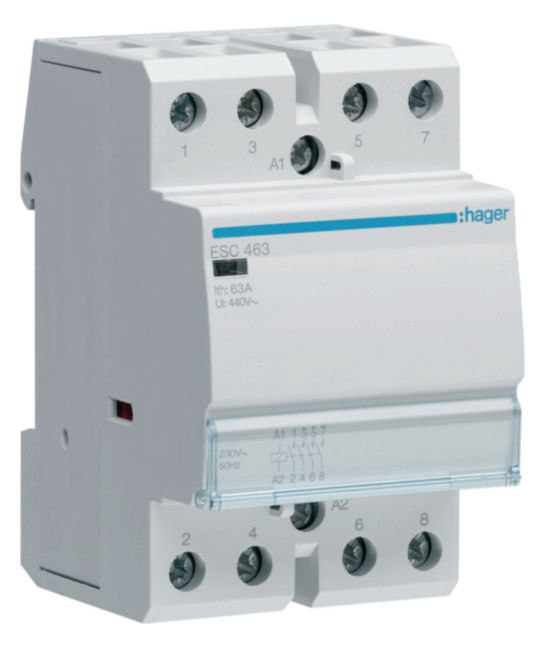 Hager ESC463 Installationsschütz 63A