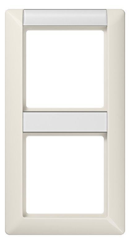 Jung AS582NA Rahmen 2fach Schriftfeld weiß