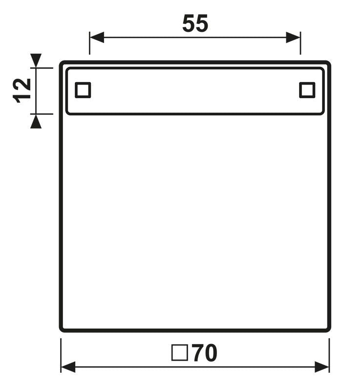 Jung ES2990NA Wippe Schriftfeld LS Edelstahl