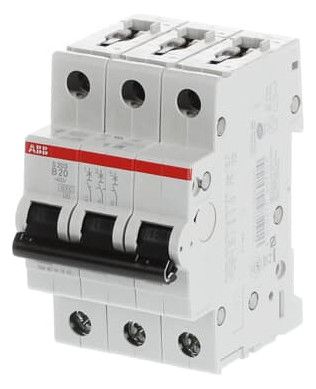 ABB S203-B20 Sicherungsautomat B-Char., 6 kA, 20A, 3P