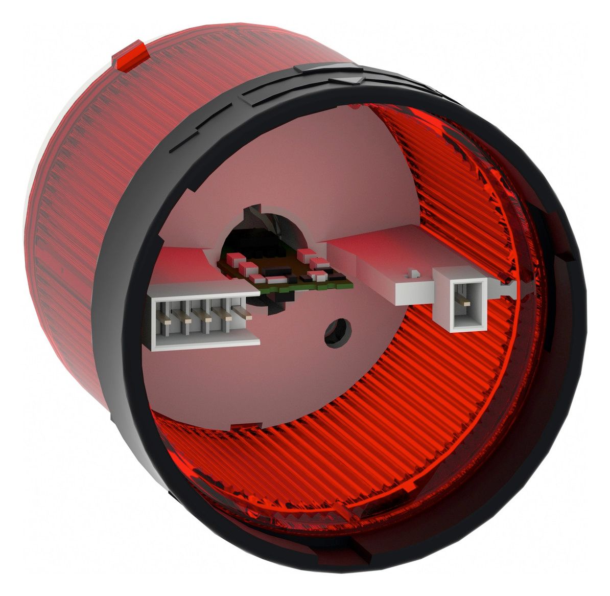 Schneider XVBC2B4 Leuchtelement rot LED Dauerlicht 24VUC D70mm