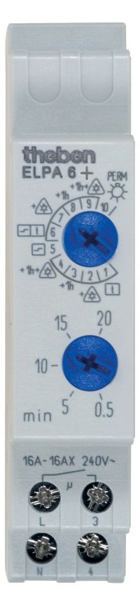Theben ELPA 6 plus REG Treppenlicht- schalter 600W LED 0,5-20Min Vorw.0060003