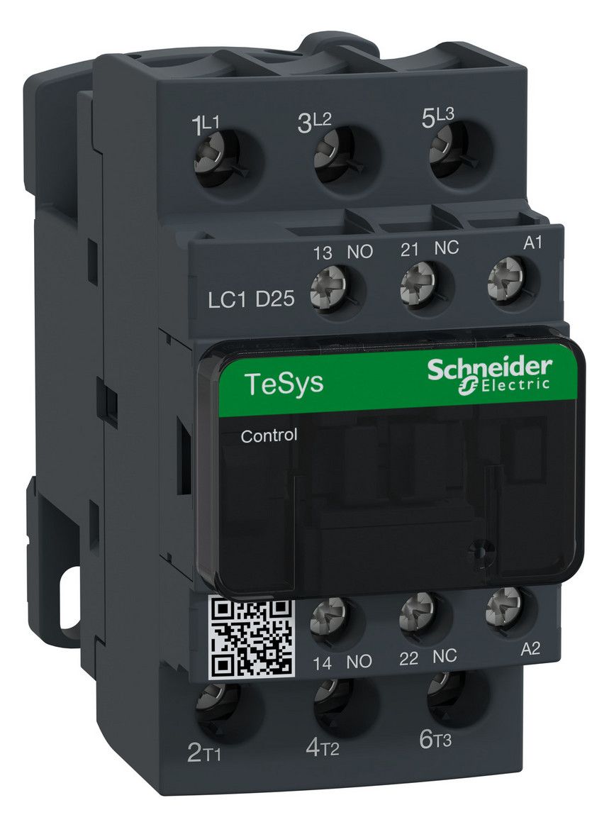 Schneider LC1D25B7 Leistungsschütz 3p 1S1Ö 11kW 400V AC3 25A 24V 50/60Hz