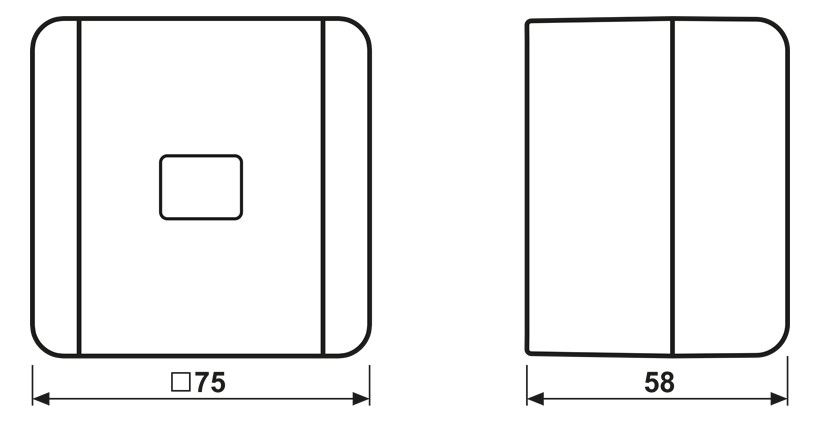 Jung 831W AP/WG Taster Schließer 1polig WG800