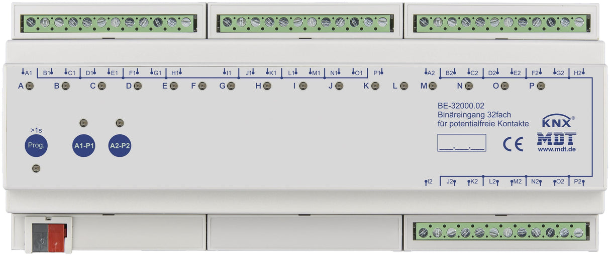 MDT BE-32000.02 Binäreingang 32fach 12TE REG potentialfrei