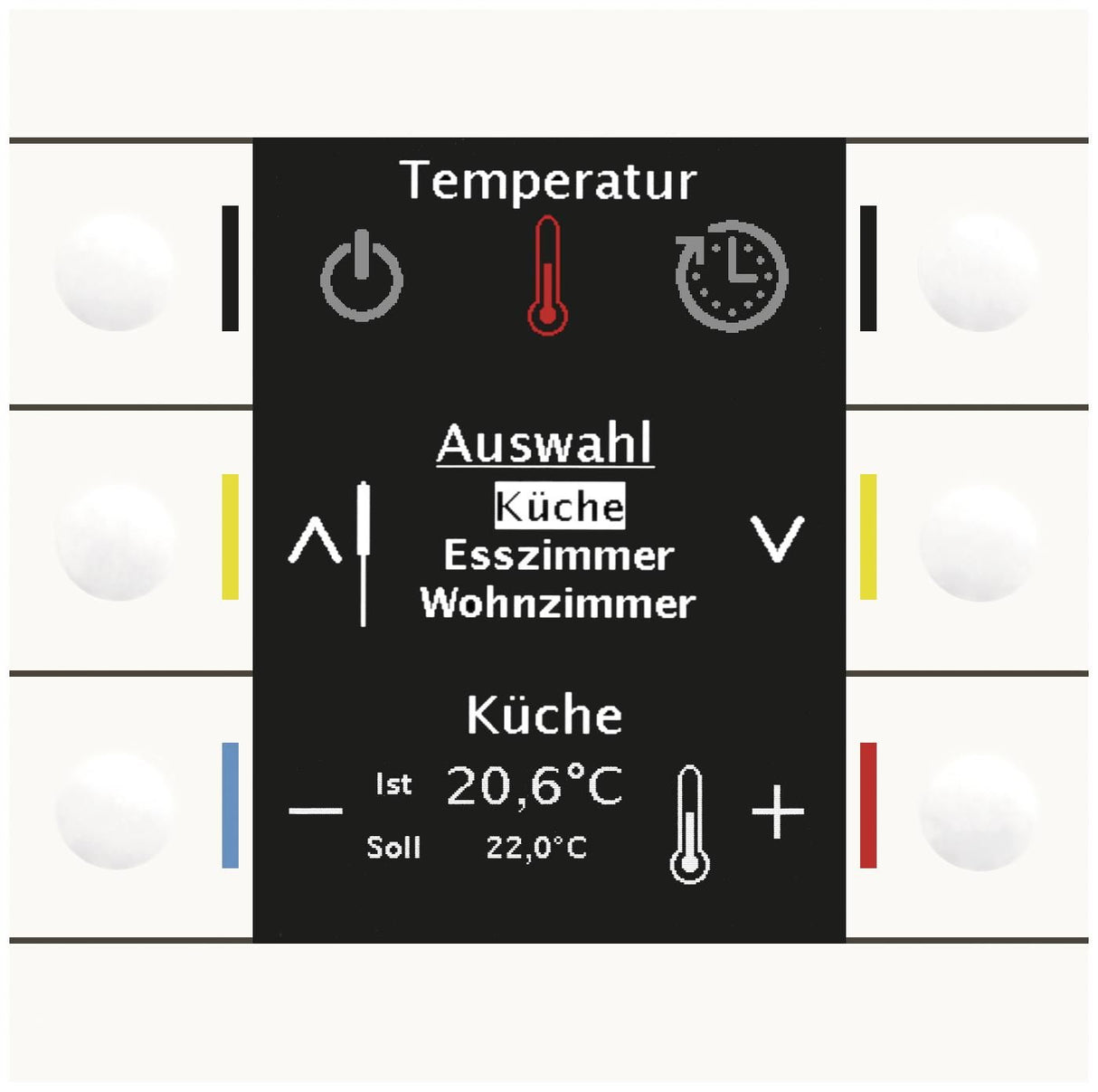 MDT BE-BZS86.01 Bedienzentrale Smart 86mm Kunststoff Reinweiß glänzend