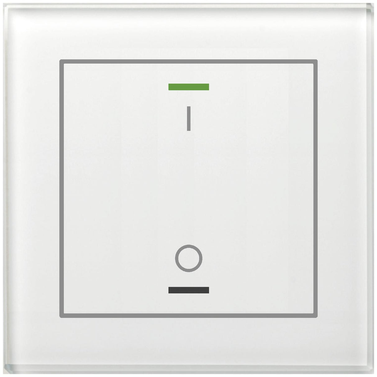 MDT BE-GTL1TW.B1 Glastaster II Light 1fach RGBW Temp.sensor Weiß Schalten