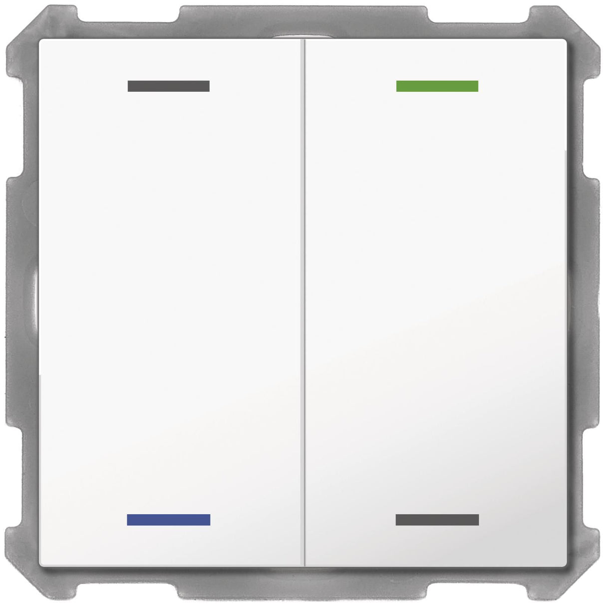 MDT BE-TAL6302.01 Taster Light 63 2fach RGBW Studioweiß glänzend Neutral