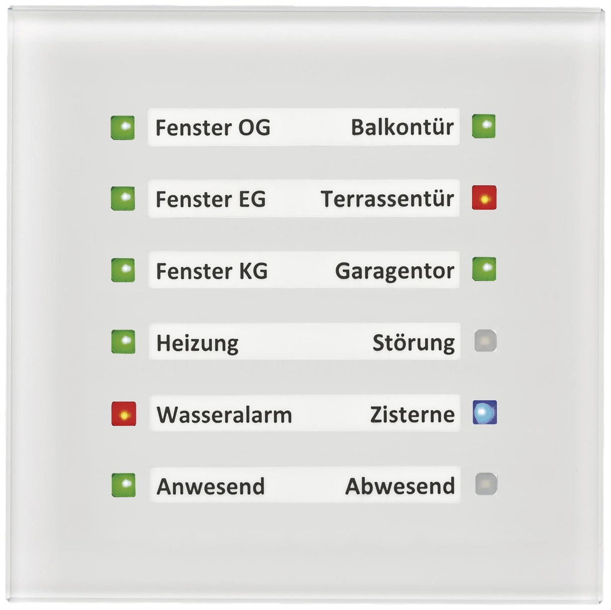 MDT SCN-GLED1W.01 Glas LED Anzeige Weiß