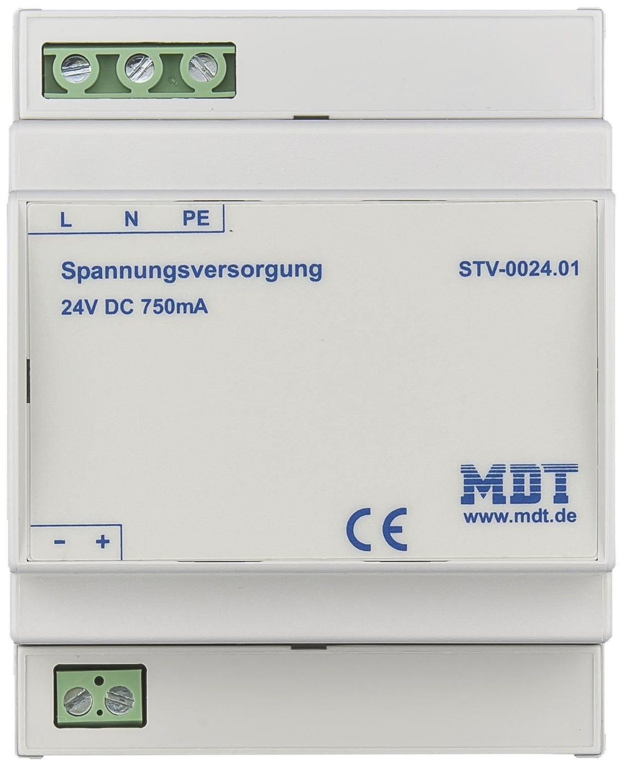 MDT STV-0024.01 Spannungsversorgung 4TE REG 750mA 24VDC SELV