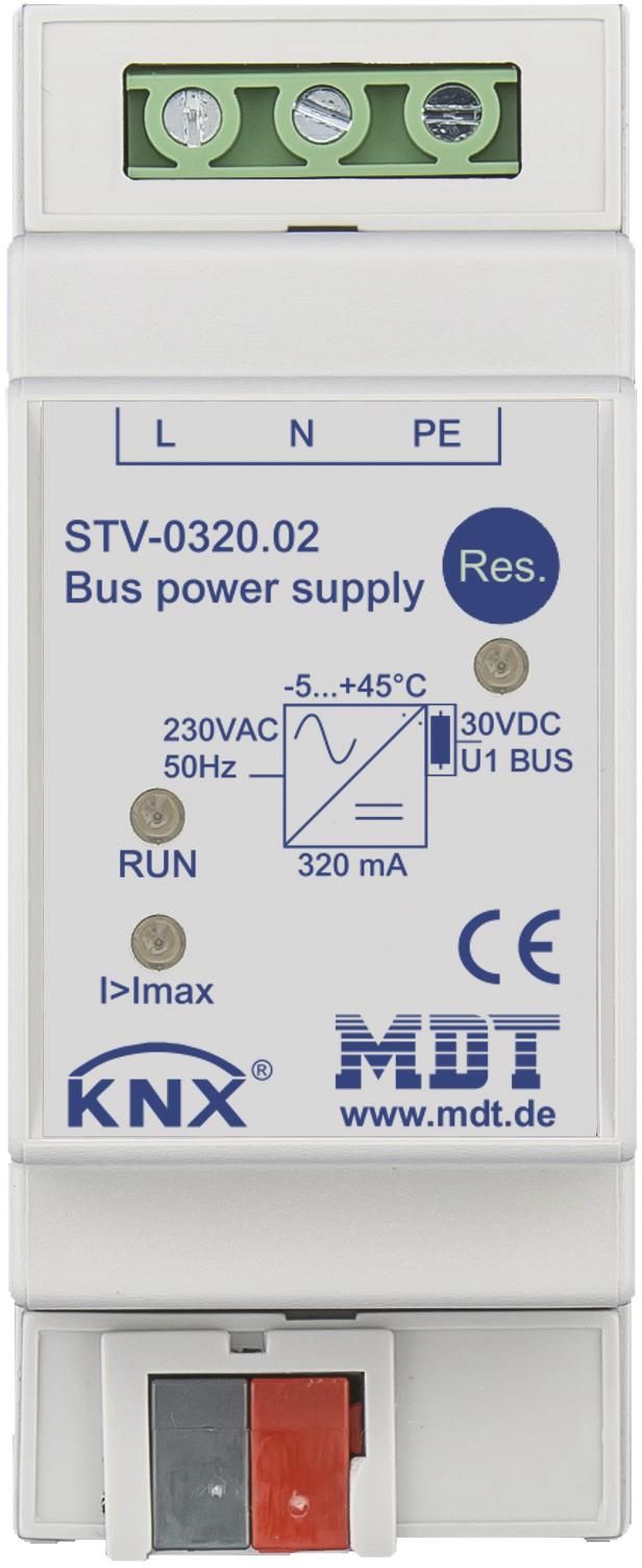 MDT STV-0320.02 Spannungsversorgung 2TE REG 320mA