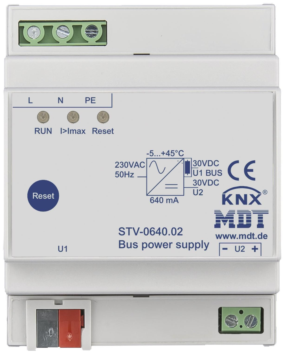 MDT STV-0640.02 Spannungsversorgung 4TE REG 640mA