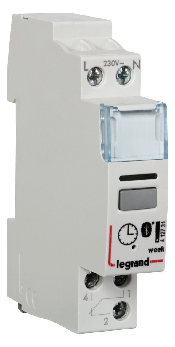 Legrand 412731 AlphaRex3 D11 BLE 230VAC Wochenzeitschaltuhr 1 Kanal o.Display