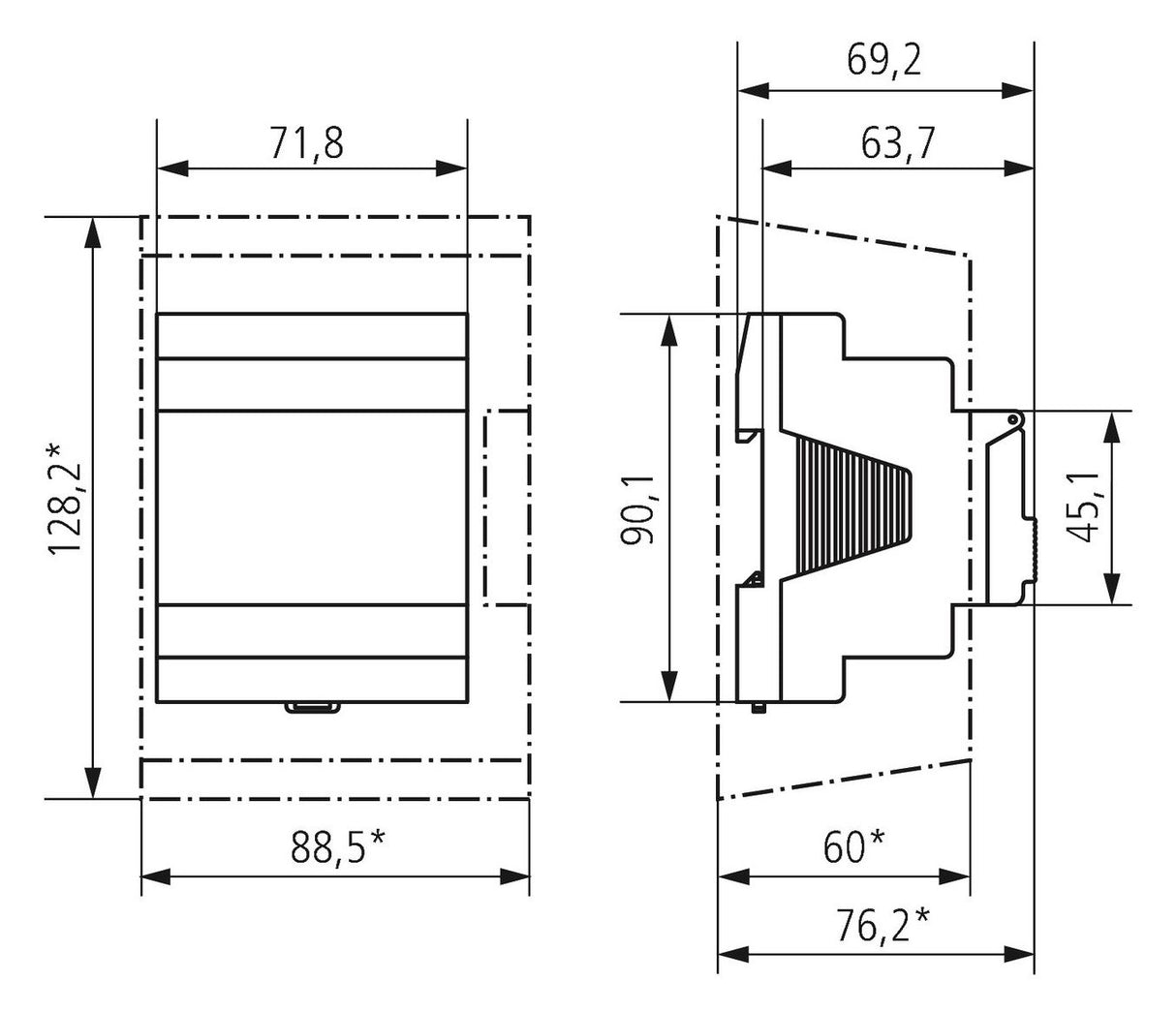Theben TR 644 top3 BLE RC Digitale Zeitschaltuhr Jahresprogramm 6440330