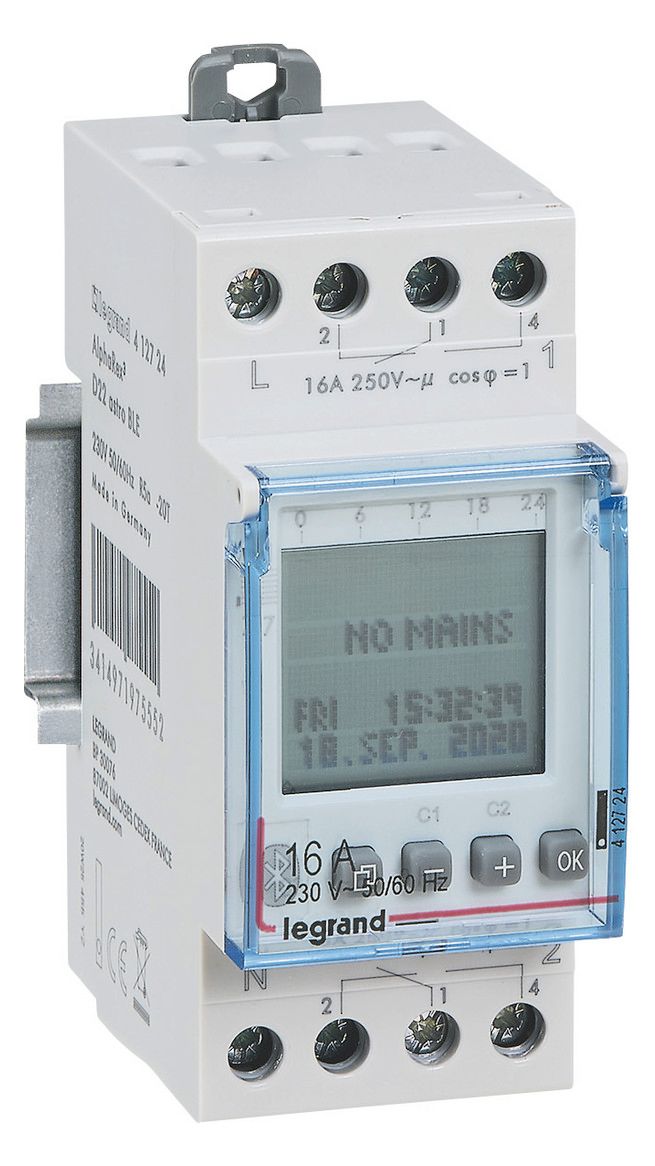 Legrand 412724 AlphaRex³ D22 ASTRO BLE 230VAC Astroschaltuhr 2-Kanal