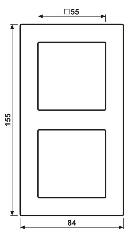 Jung AC582AL Rahmen 2fach Aluminium