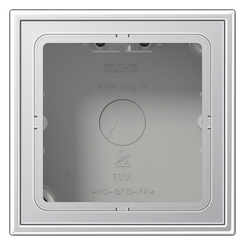 Jung AL2581A-L Aufputz-Kappe 1fach Aluminium