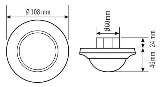 Esylux PD-C360/24 Slave weiß Decken