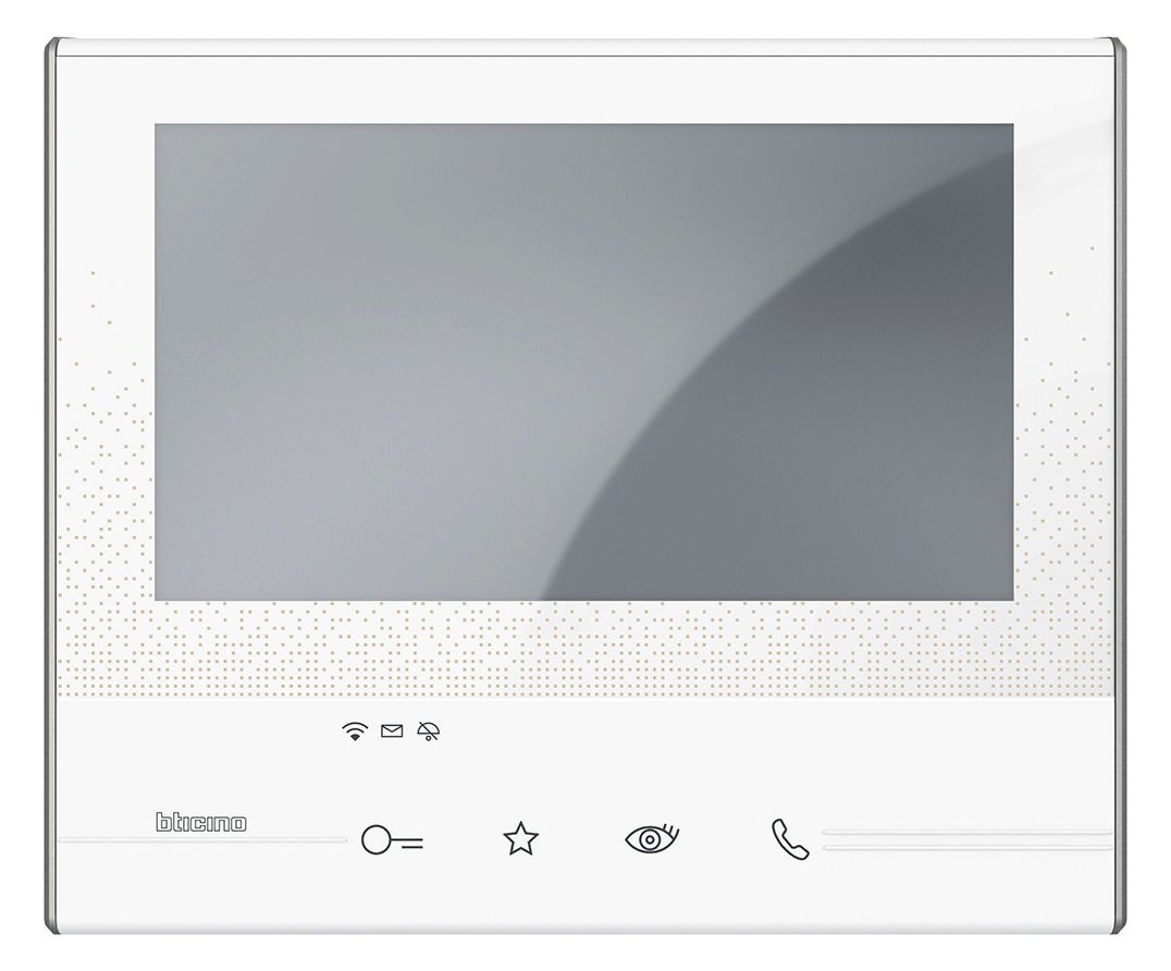 BTicino 344642 CLASSE300 X13E Hörerlose Video Hausstation Weiß m.7z LCD-Touch