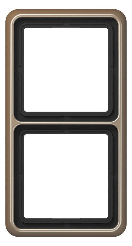 Jung CD582GB Rahmen 2fach gold-bronze