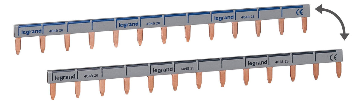 Legrand 404926 Stiftkammschiene 1-polig 13TE 16qmm schwarz/blau