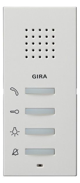 GIRA 125027 Wohnungsstation AP System 55 Reinweiß seidenmatt
