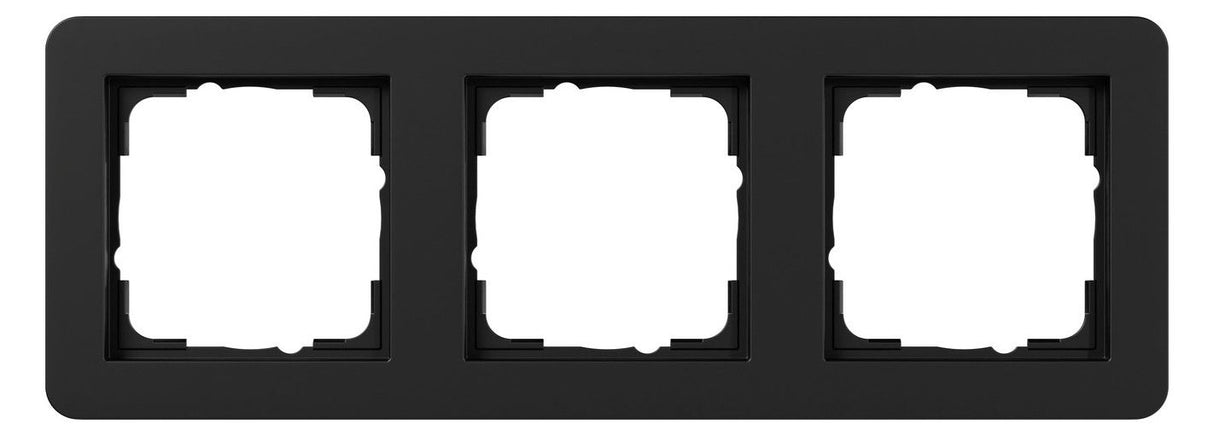 GIRA 0213153 Abdeckrahmen 3f Gira E1 Schwarz m