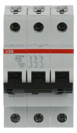 ABB S203M-B16 Sicherungsautomat B-Char., 10 kA, 16A, 3P