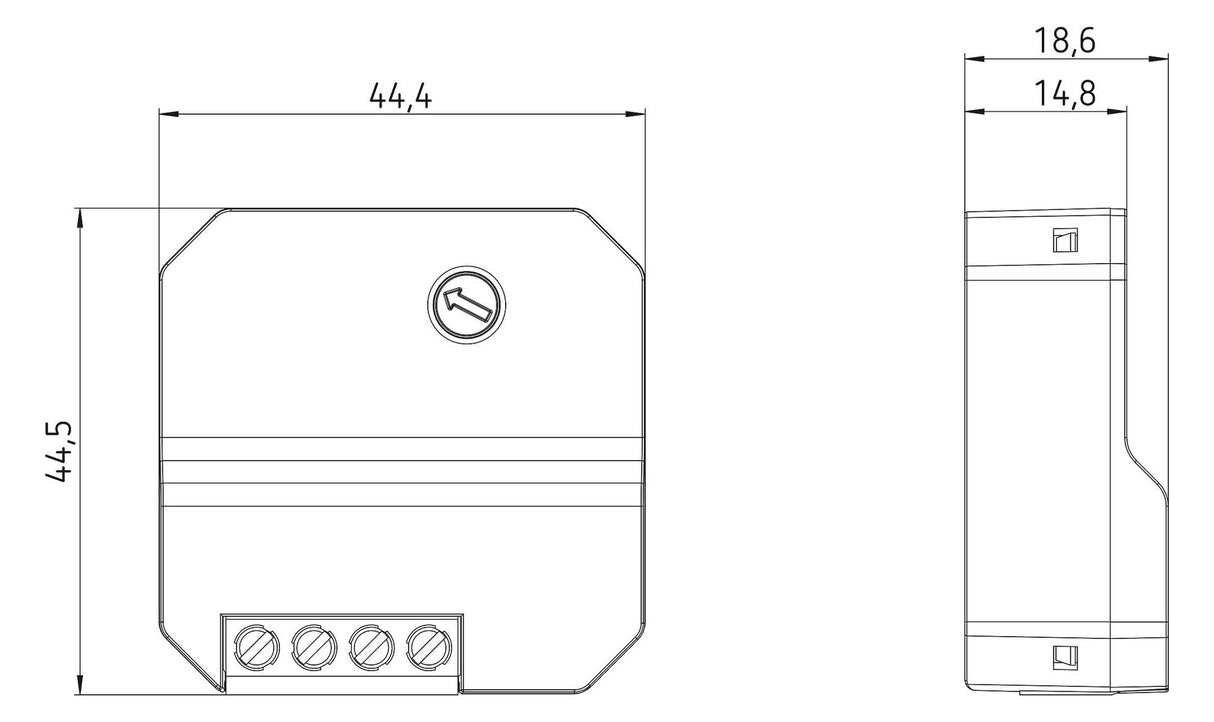 Theben DIMAX 545 plus P Univ.dimmer UP 250W LED R-/L-/C-Lasten 5450130