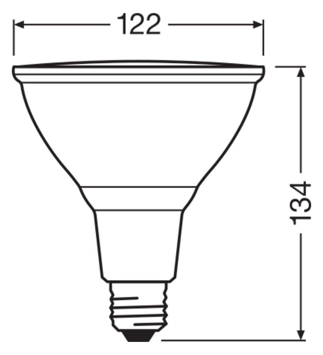 Ledvance LED PAR38 120 30°DIM P 15.2W927 E27 1035lm 2700K dimmbar LED-Reflektor