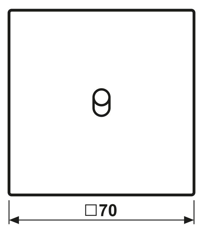 Jung AL12-0DR01 Abdeckung 1fach m.1 Kipphebel