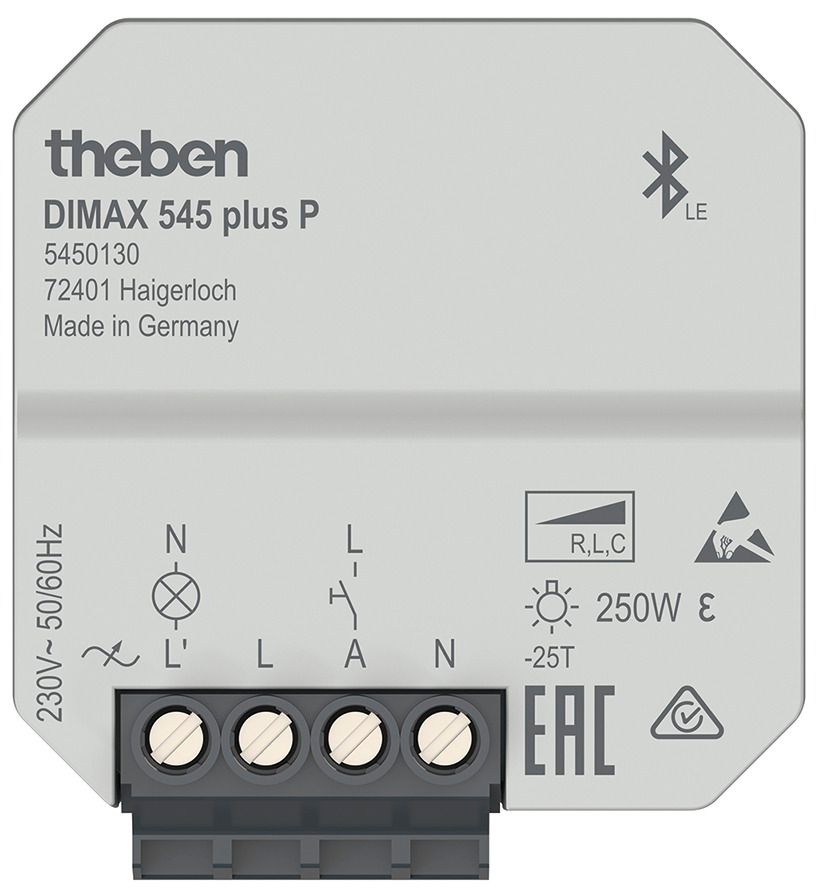 Theben DIMAX 545 plus P Univ.dimmer UP 250W LED R-/L-/C-Lasten 5450130