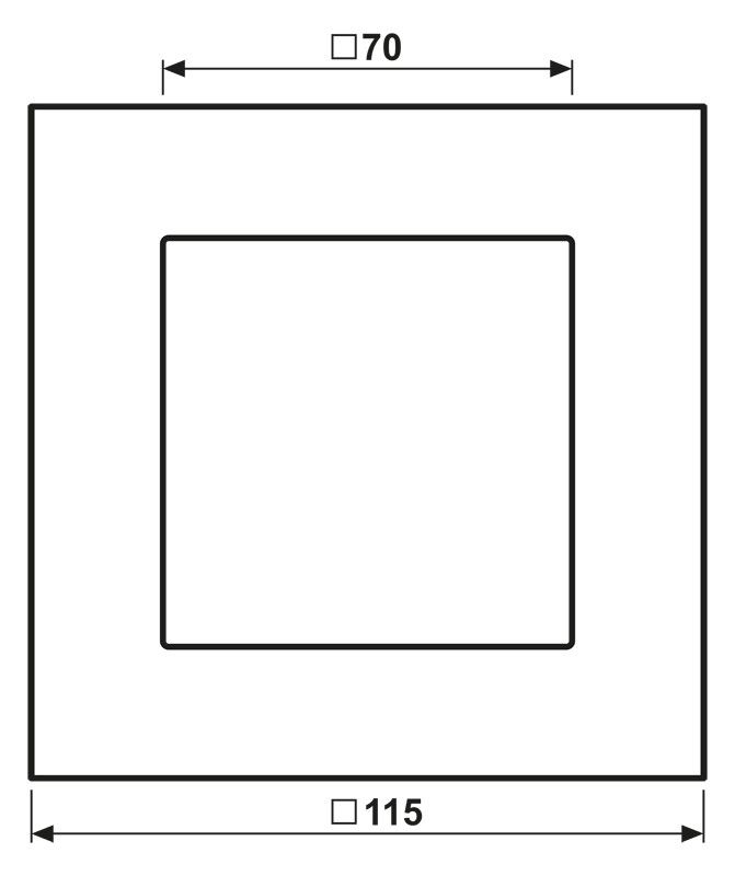 Jung LSP981GLAS Glasrahmen 1fach LS plus mattweiß