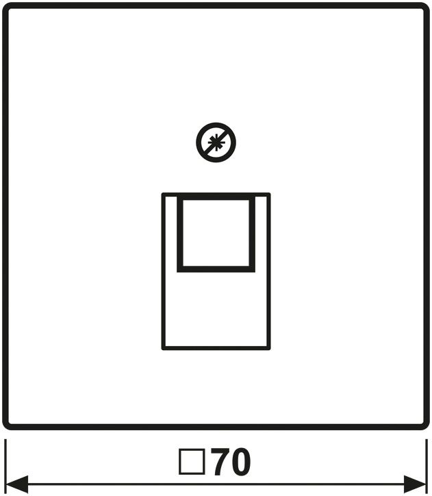 Jung LS969-1UASWM Abdeckung f.IAE/UAE-Anschlussdose