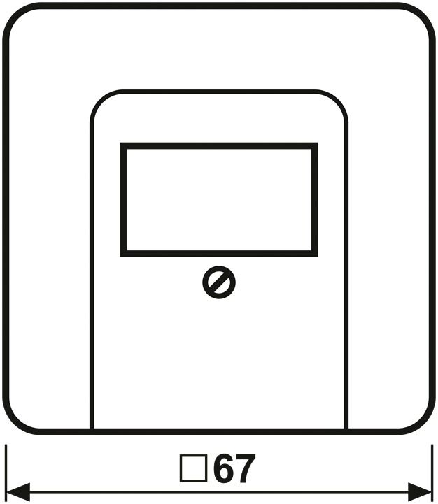 Jung CD569TWW Abdeckung f.TAE alpinweiß