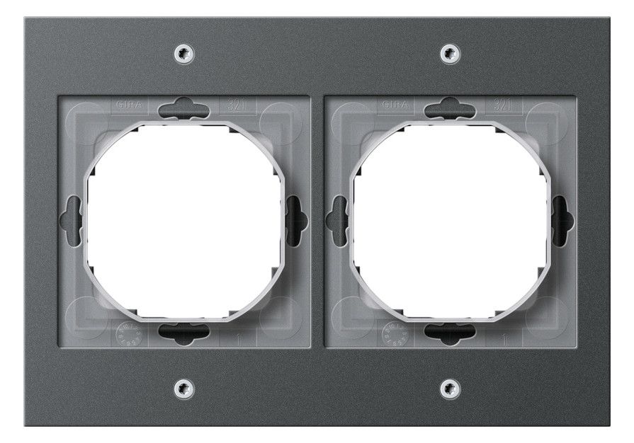 GIRA 021267 Abdeckrahmen 2fach TX_44 WG UP Anthrazit