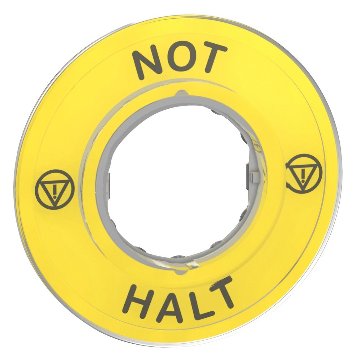 Schneider ZBY9220 Schild 60mm f.NOT-HALT Taster NOT-HALT/Logo ISO13850
