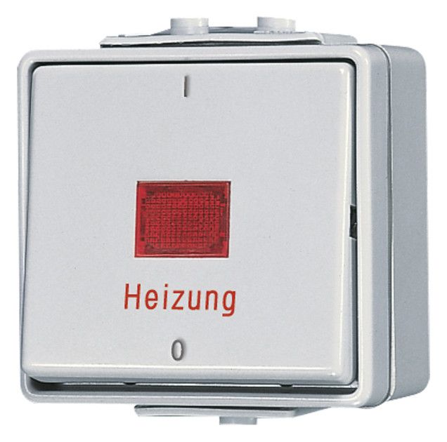 Jung 602HW AP/WG Heizung Notschalter 0 I Aus 2polig 10AX 250VAC WG600