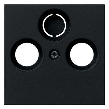 GIRA 0869005 Abdeckung Koaxial-Antennen- steckdose System 55 Schwarz matt (lack.)